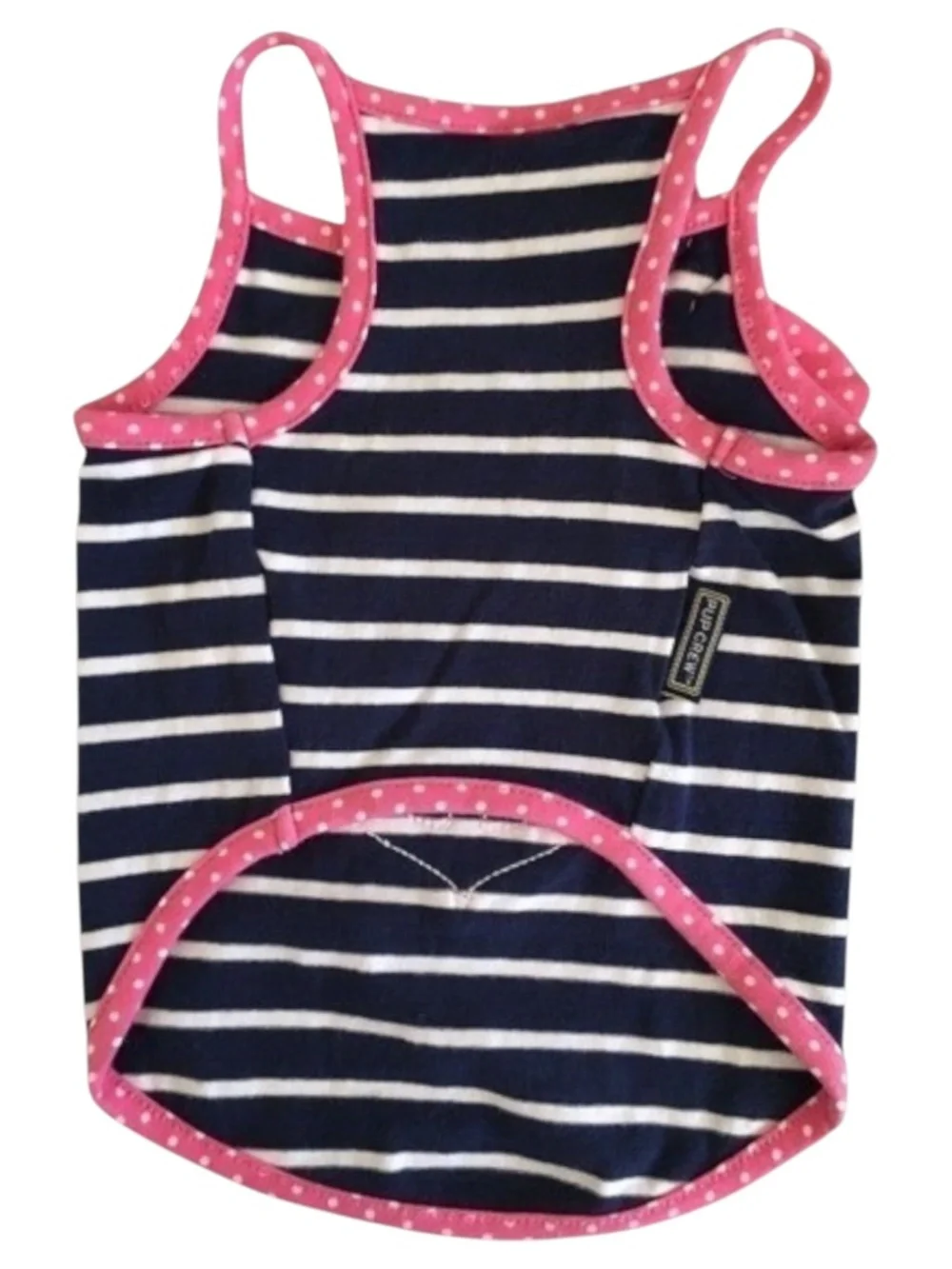 Pup Crew Petco Navy Striped Anchor Dog Shirt Size S